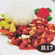 DI R17 Kung Pao Chicken on Rice 宮保鸡丁饭 