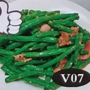DI V08 Long Bean with Mince Pork 肉碎炒四季豆 
